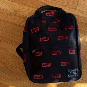 Marvel Black Backpack with Red Accents